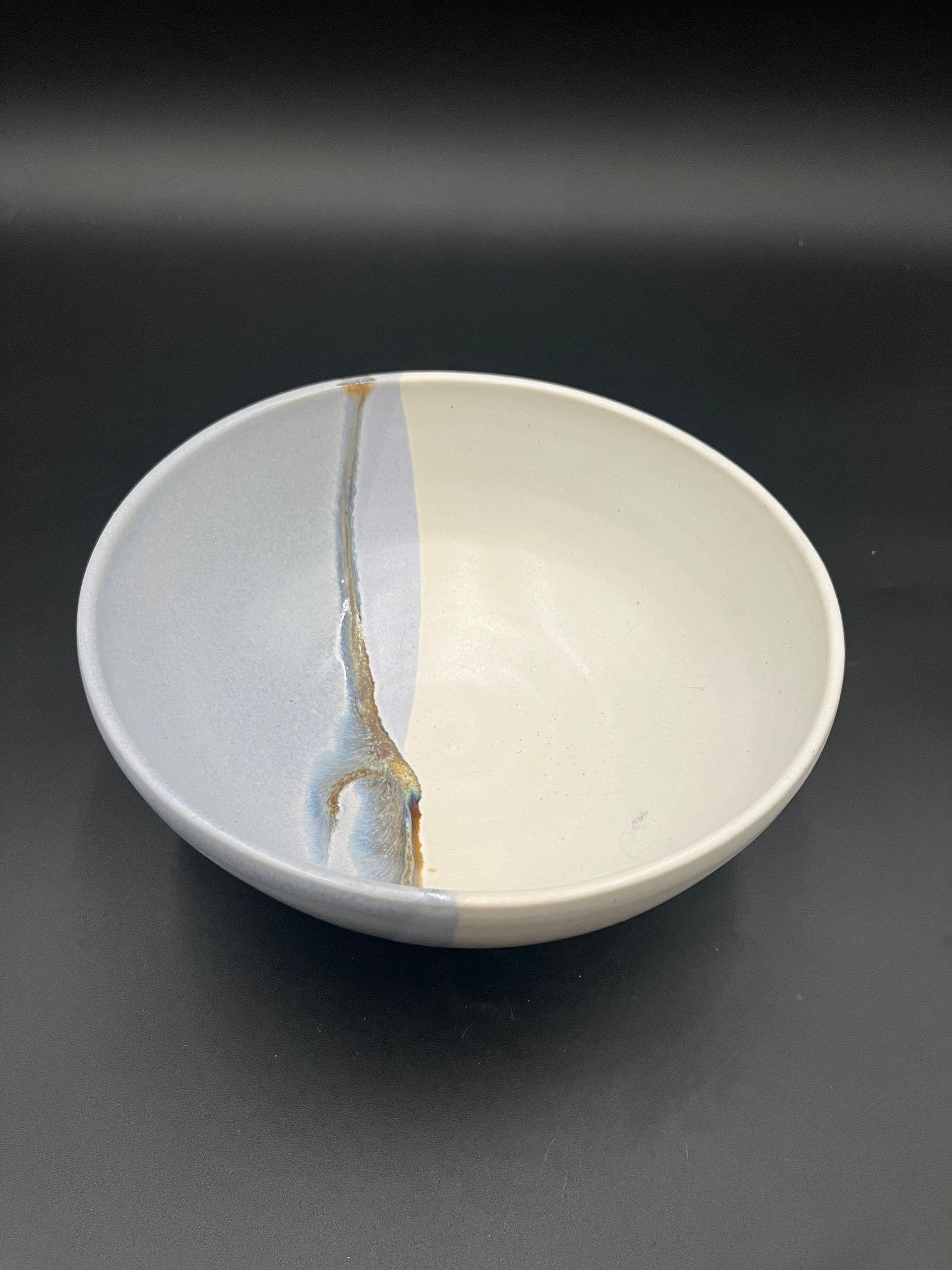 Handmade Blue and White Beach Inspired Ceramic Bowl