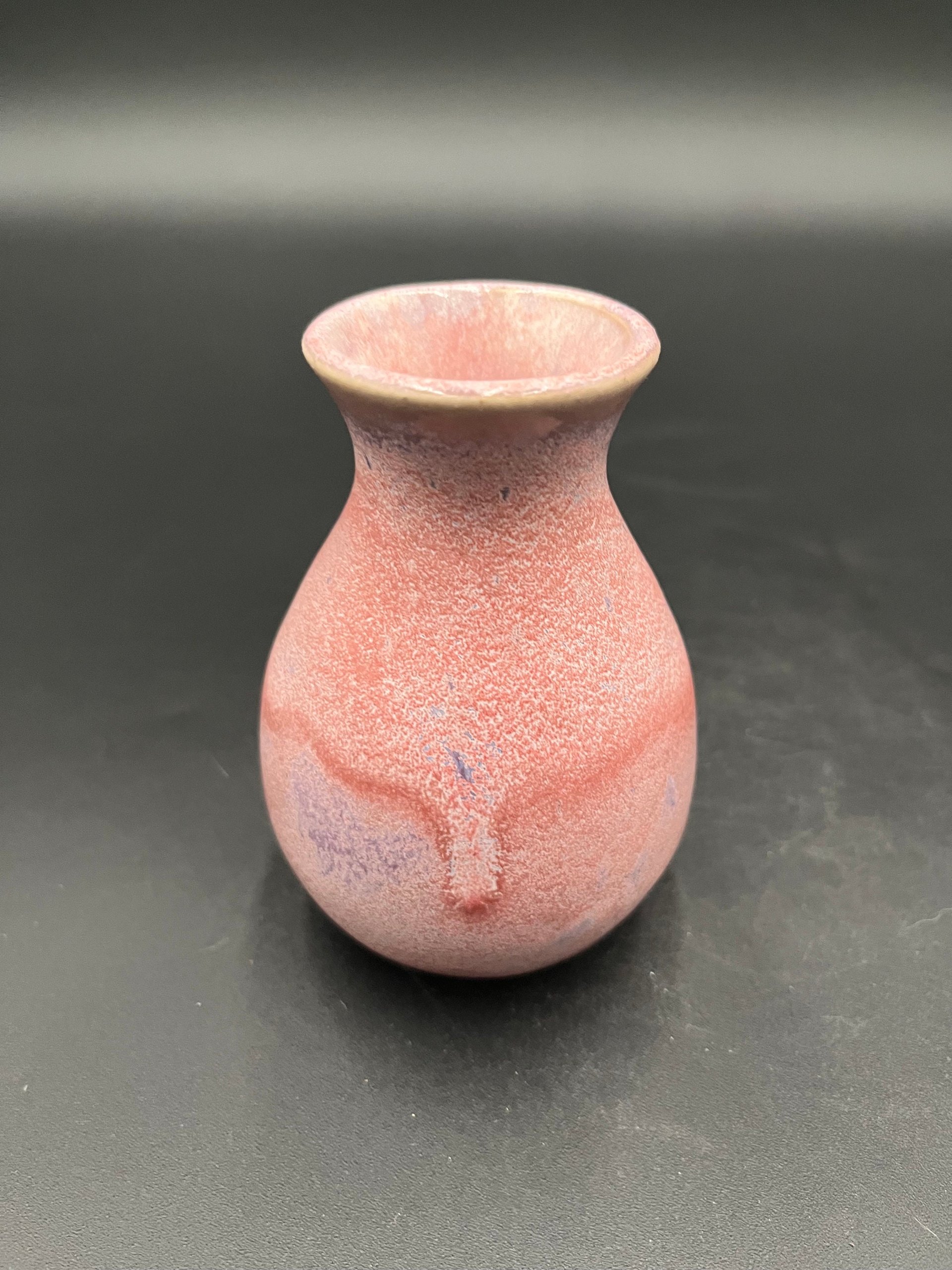 Handmade Pink and Purple Ceramic Bud Vase