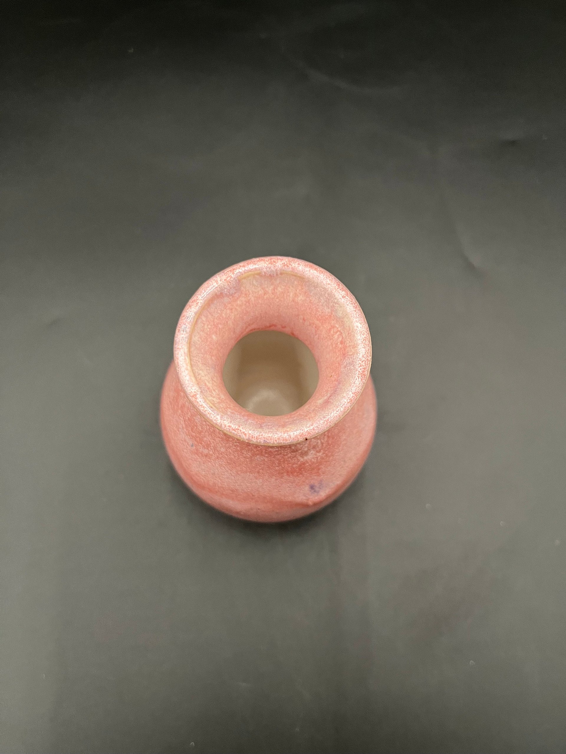 Handmade Pink and Purple Ceramic Bud Vase