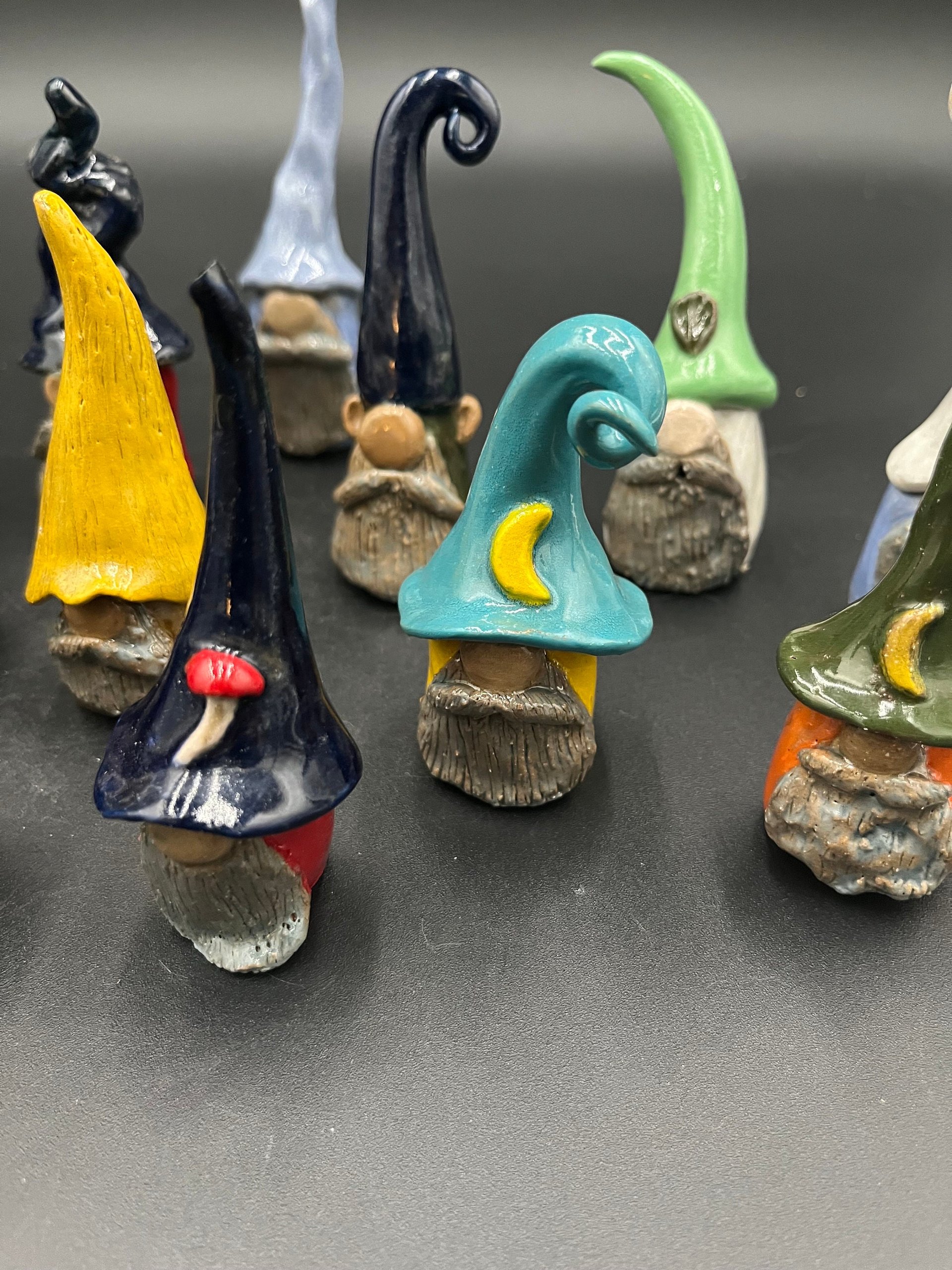 Assorted Ceramic Gnomes - Hand sculpted