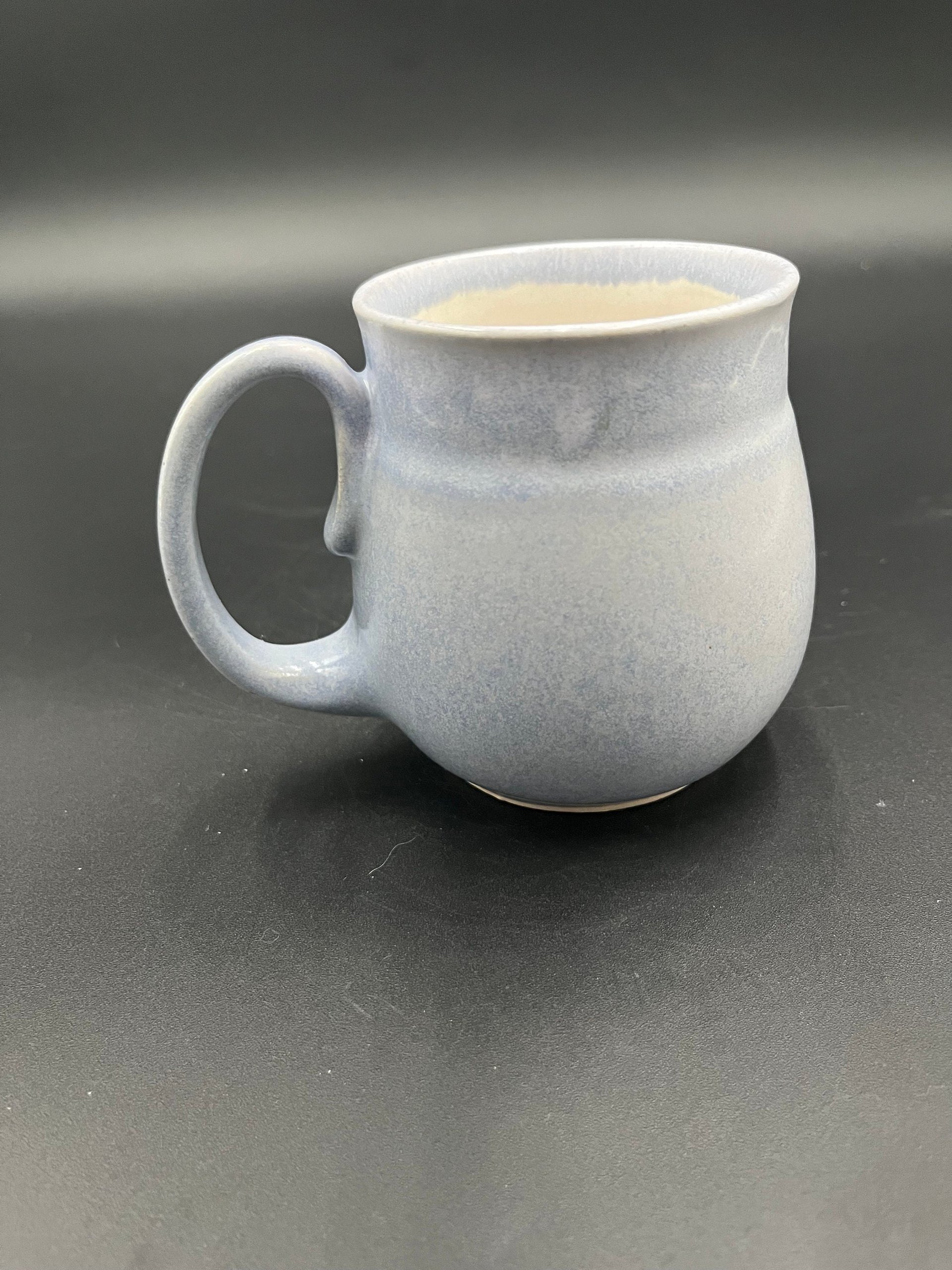Handmade Light Blue “HI” Ceramic Mug