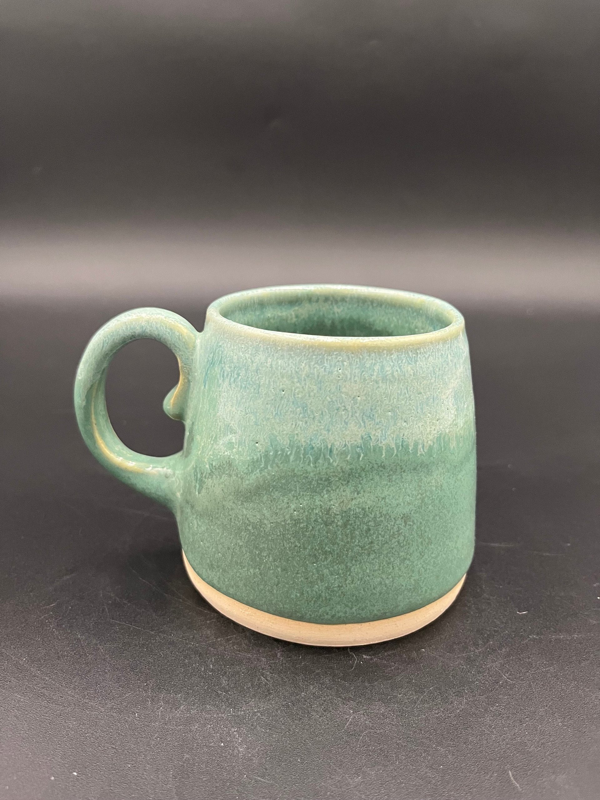 Handmade Agave Green Ceramic Mug