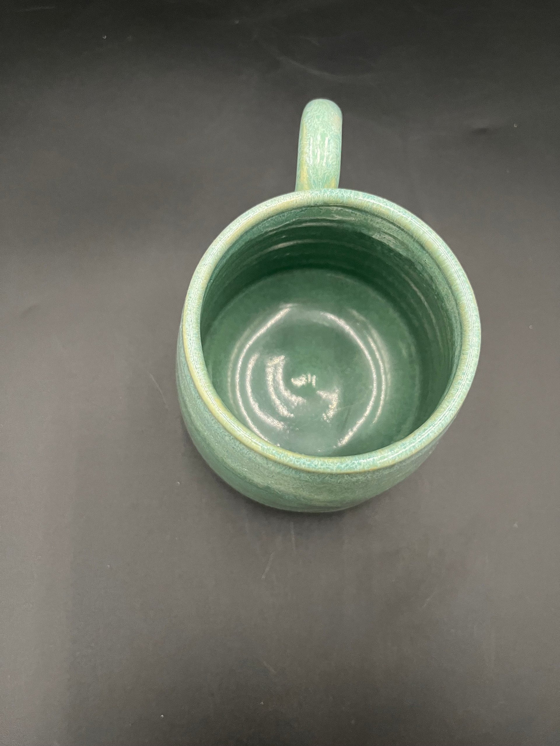 Handmade Agave Green Ceramic Mug