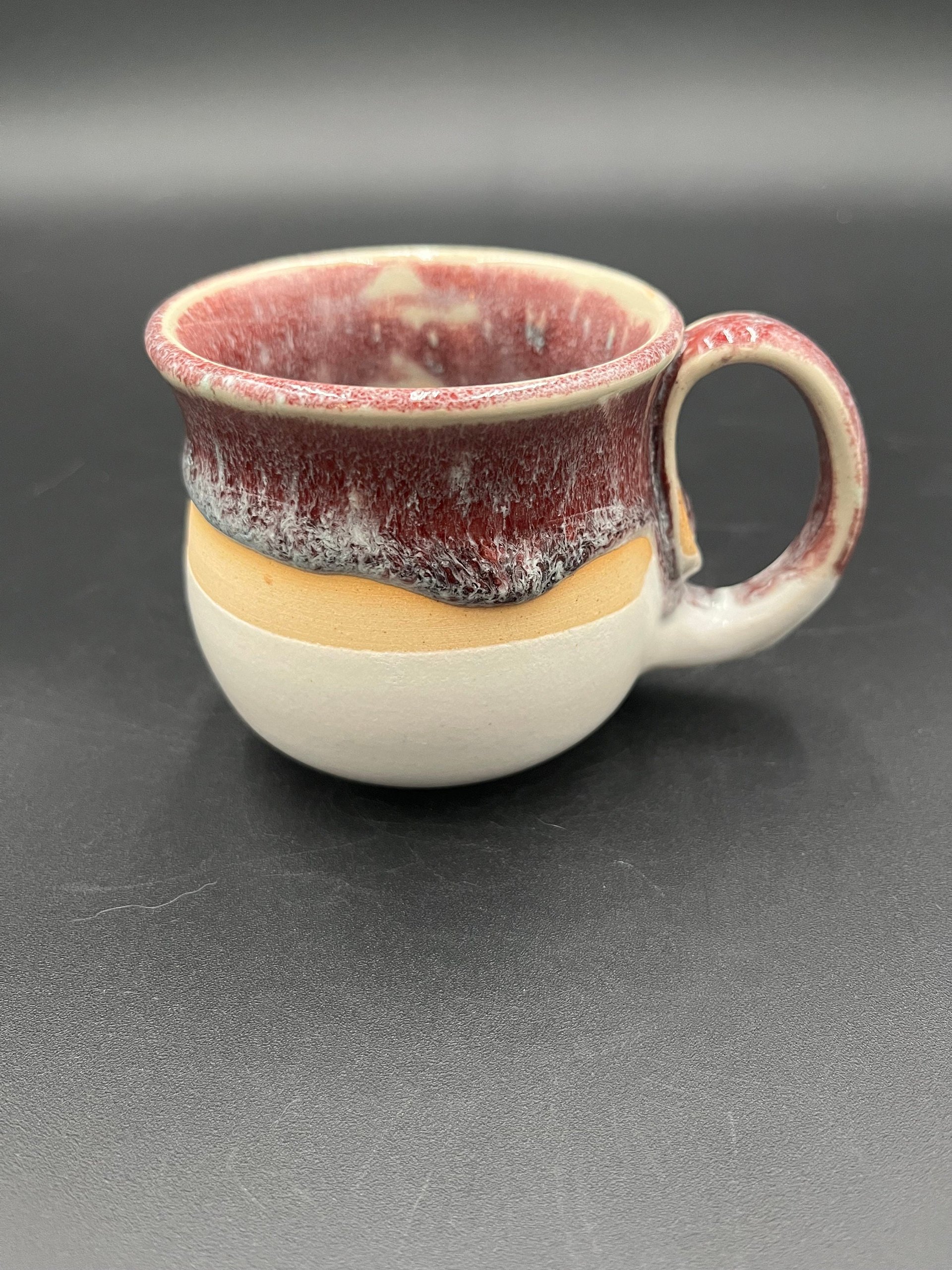 Small Handmade Ceramic Multi-colored Mug - great for espresso
