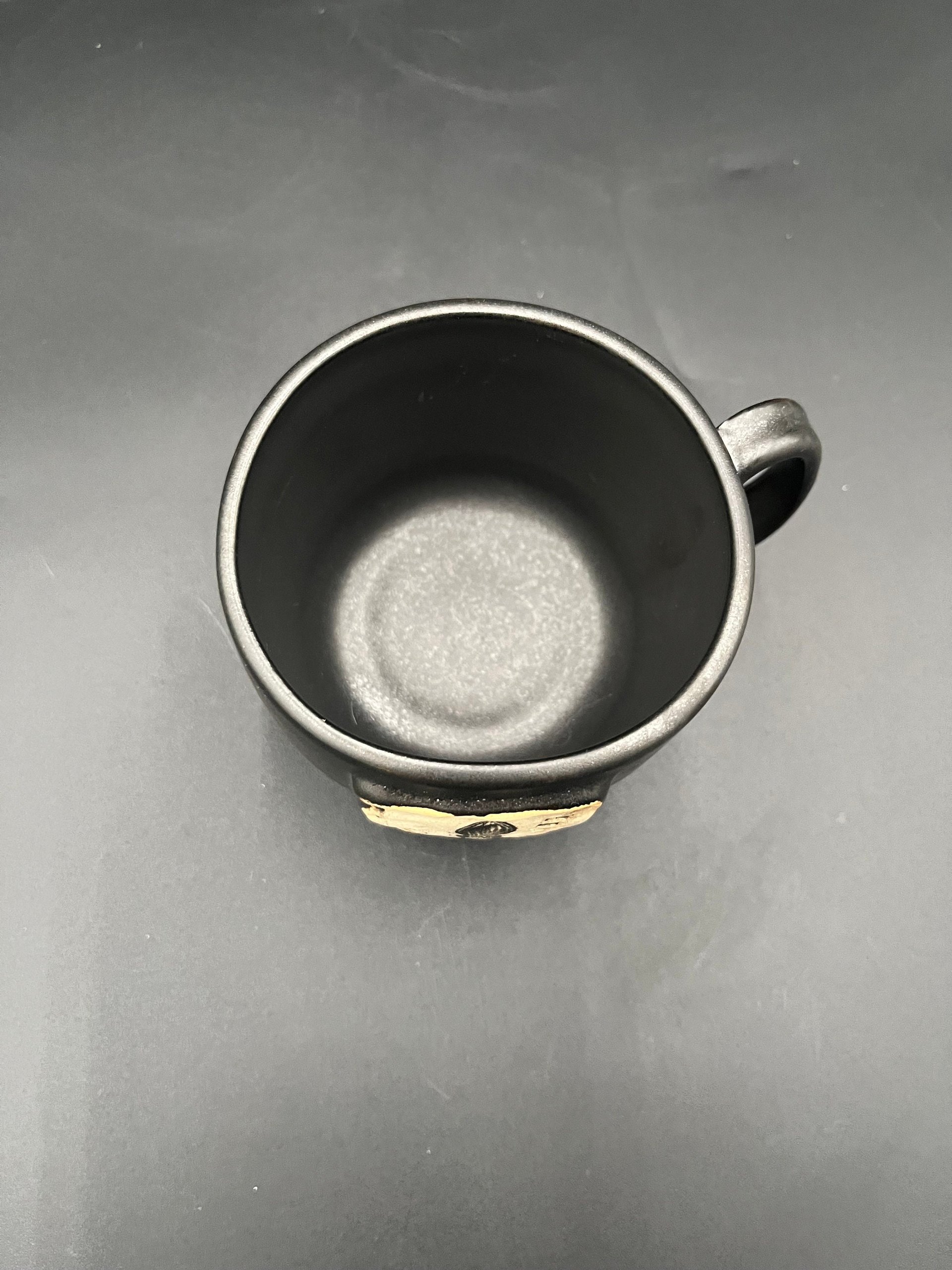 Handmade Ceramic “What’s Kraken” Squid Inspired Black Mug