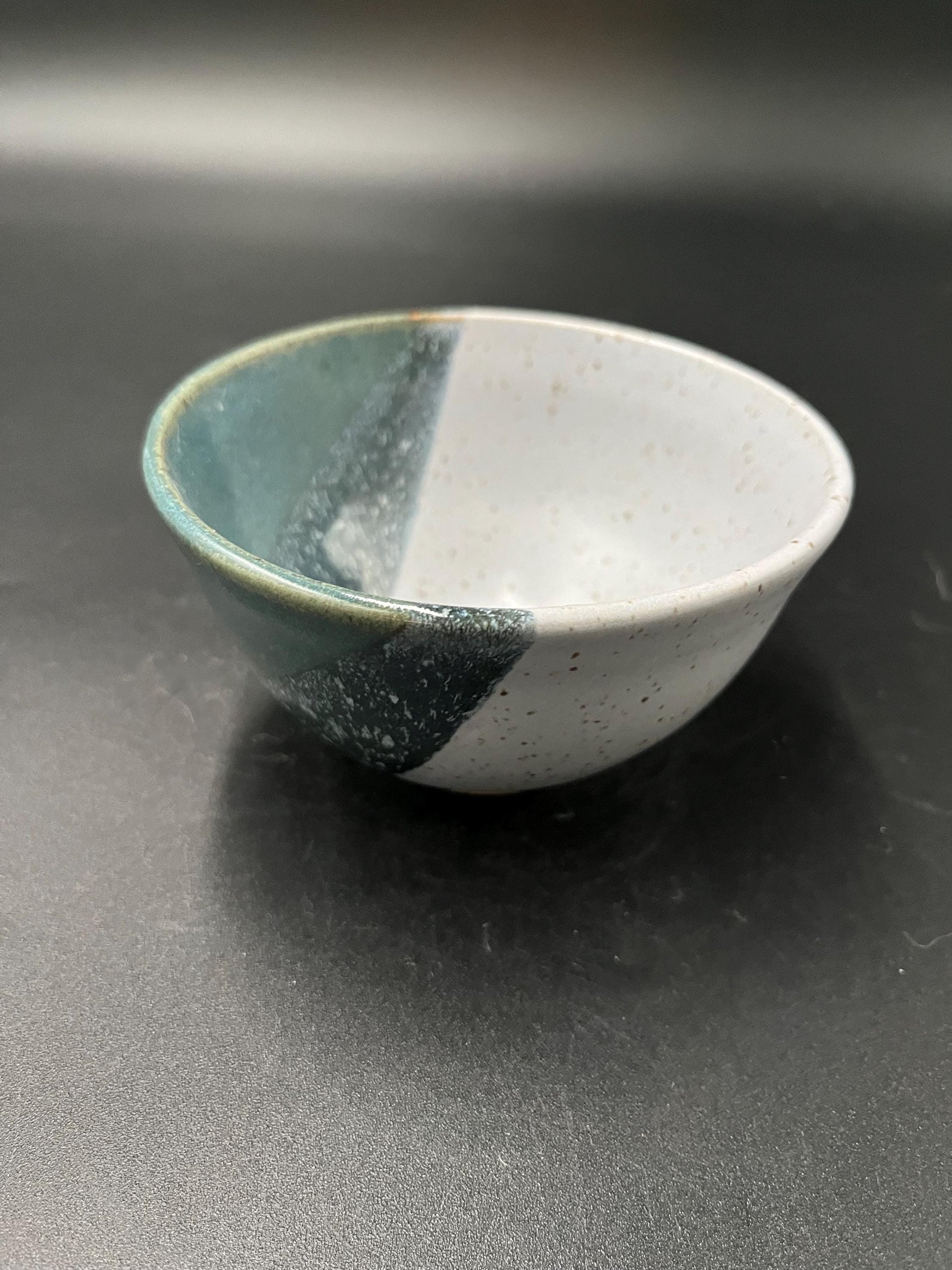 Handmade Small Blue Ceramic Bowl
