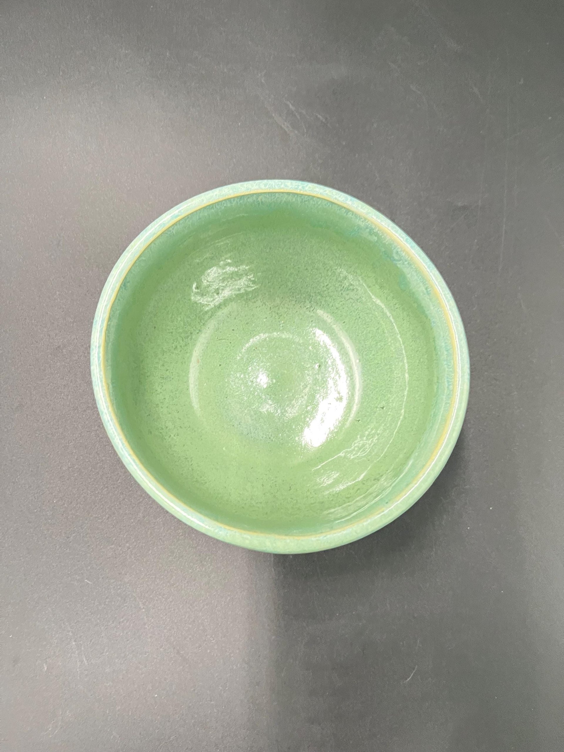 Handmade Agave Green Ceramic Bowl Set