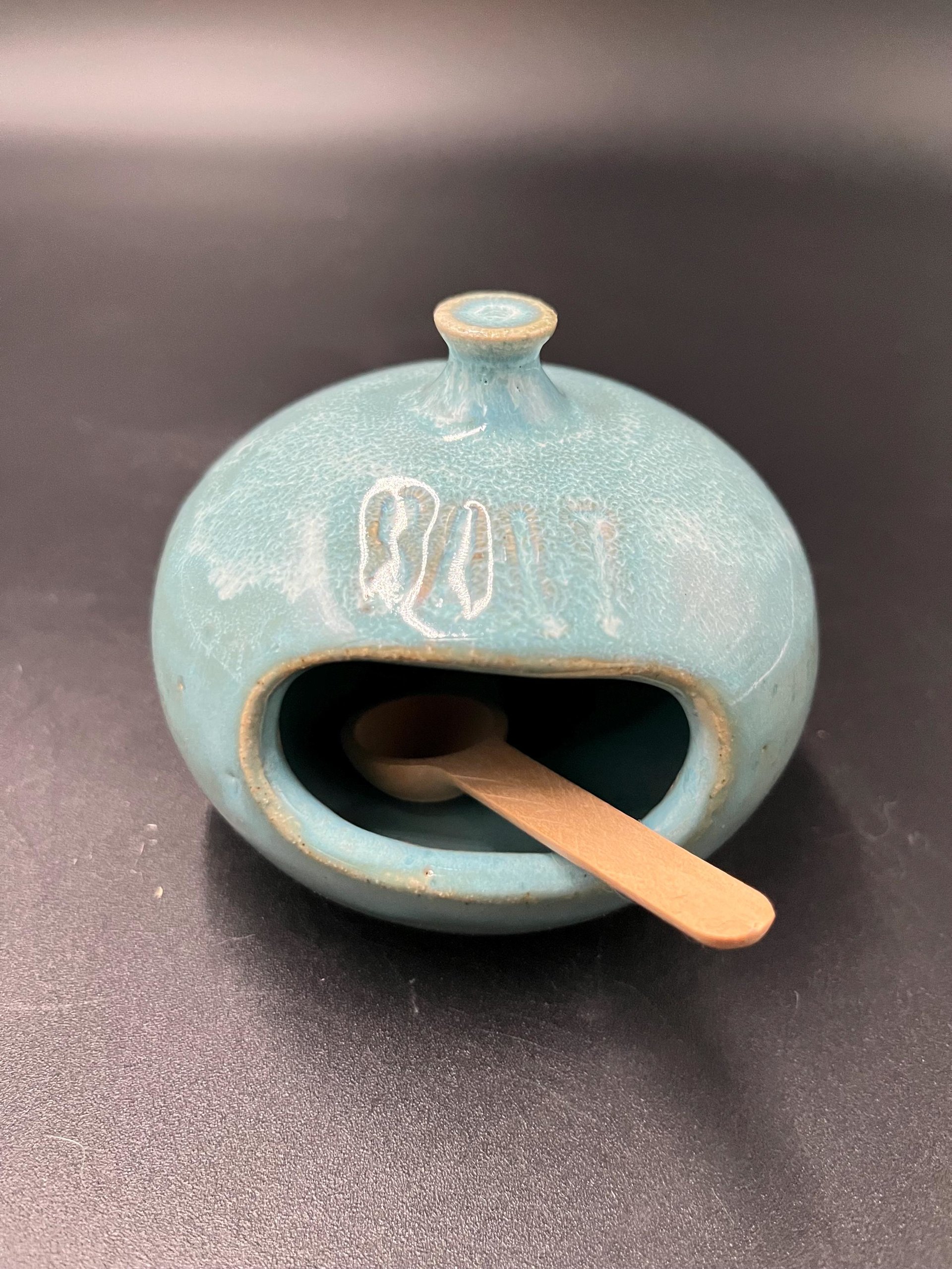 Handmade Small Ceramic Salt Cellar - Various Colors
