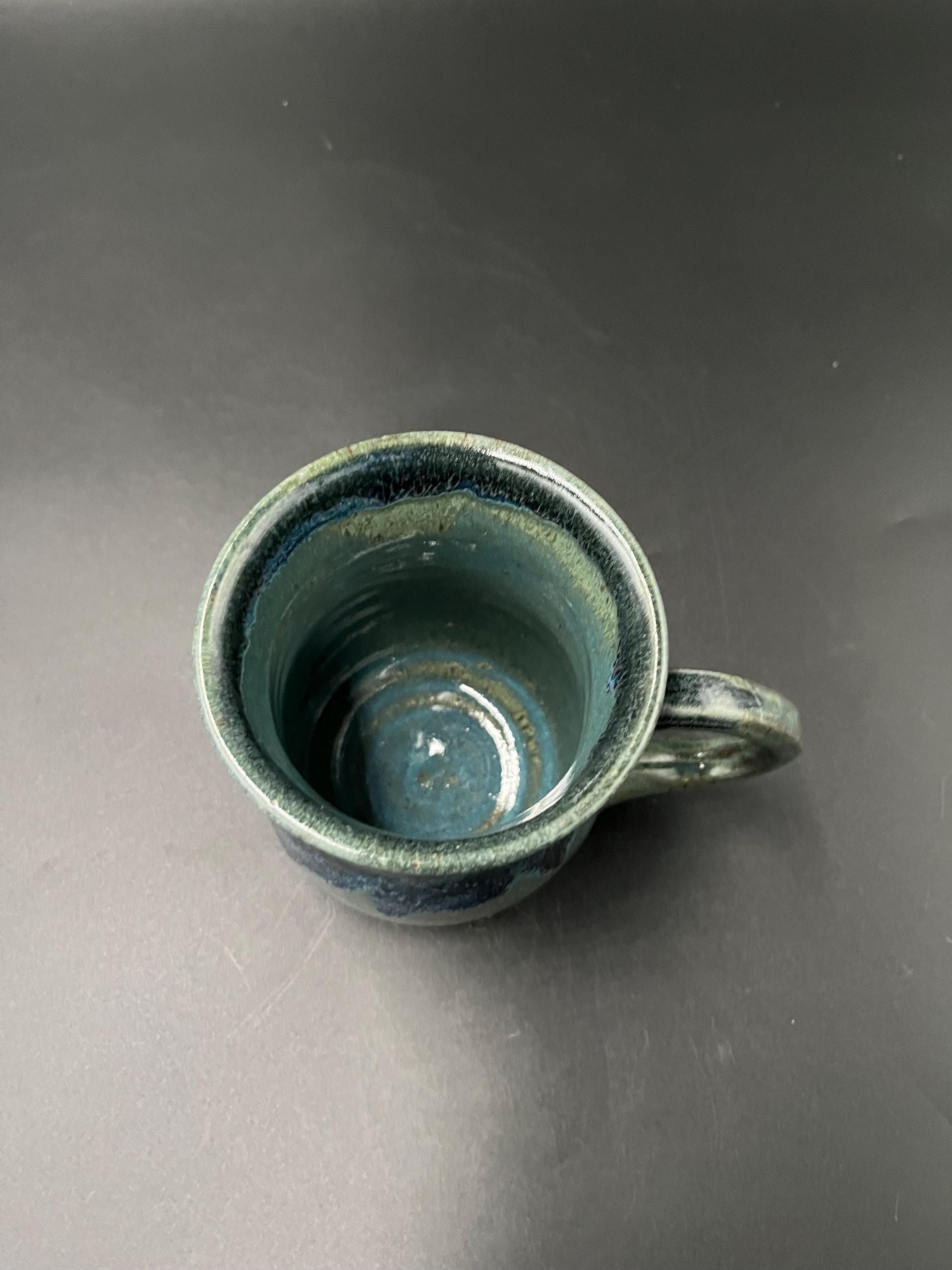 Handmade Blue Drip Glaze Ceramic Mug
