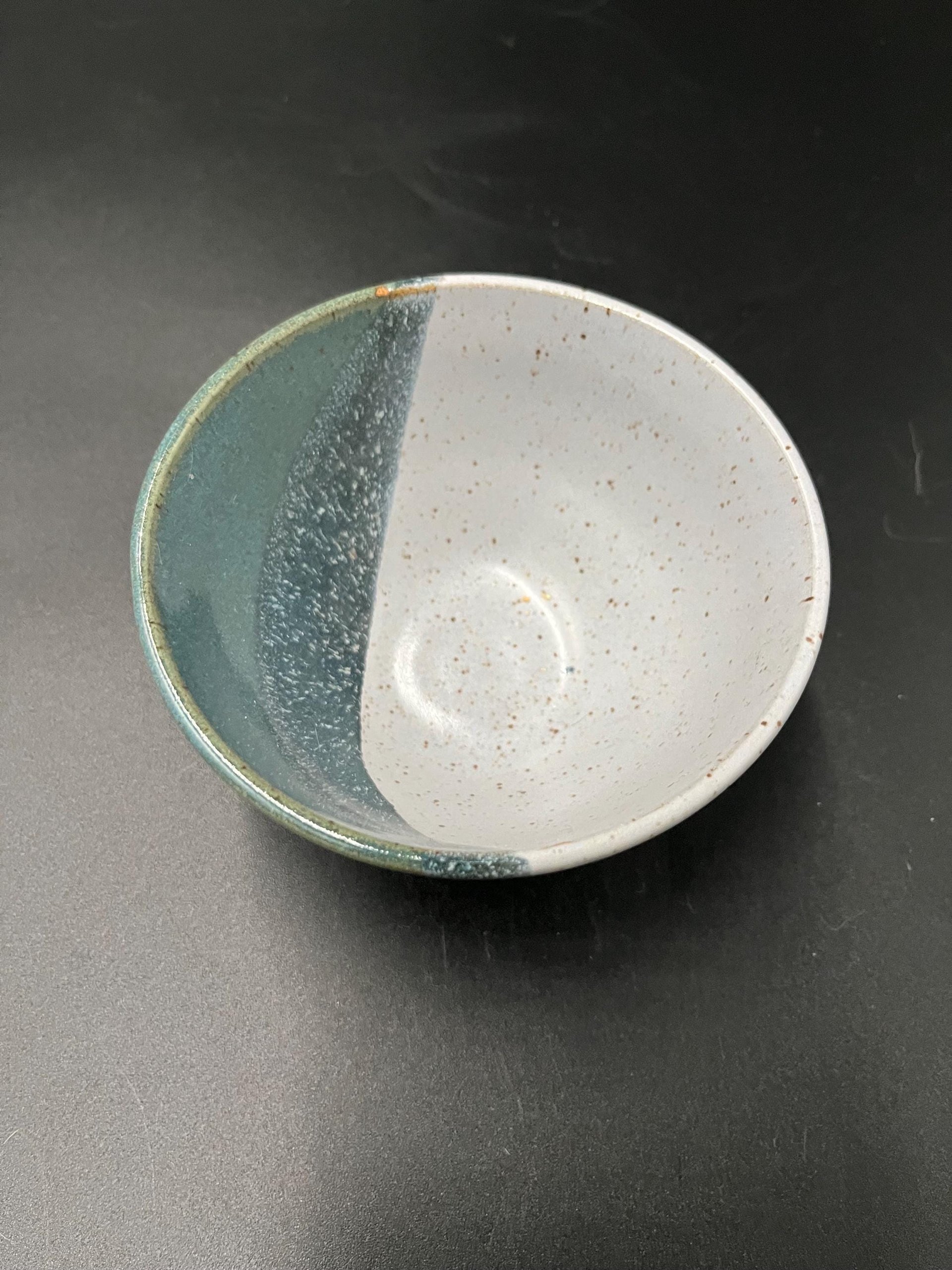 Handmade Small Blue Ceramic Bowl
