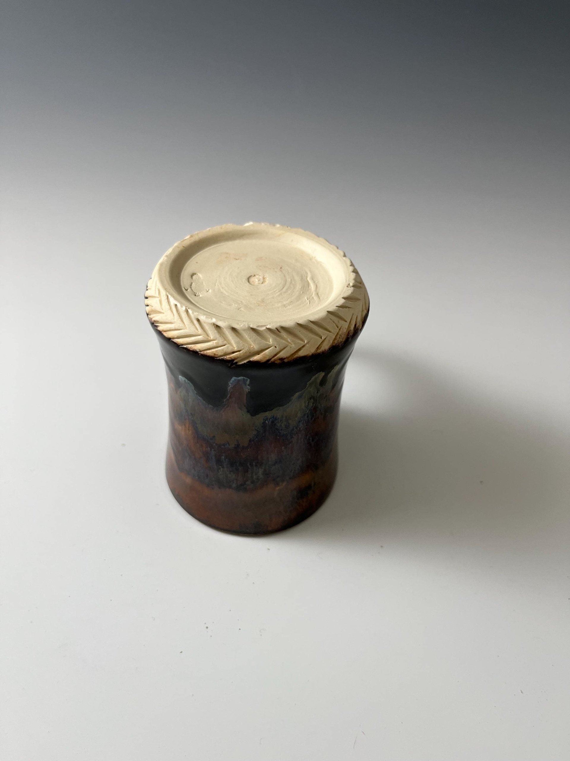 Small Handmade Ceramic Earth toned Glazed Mug