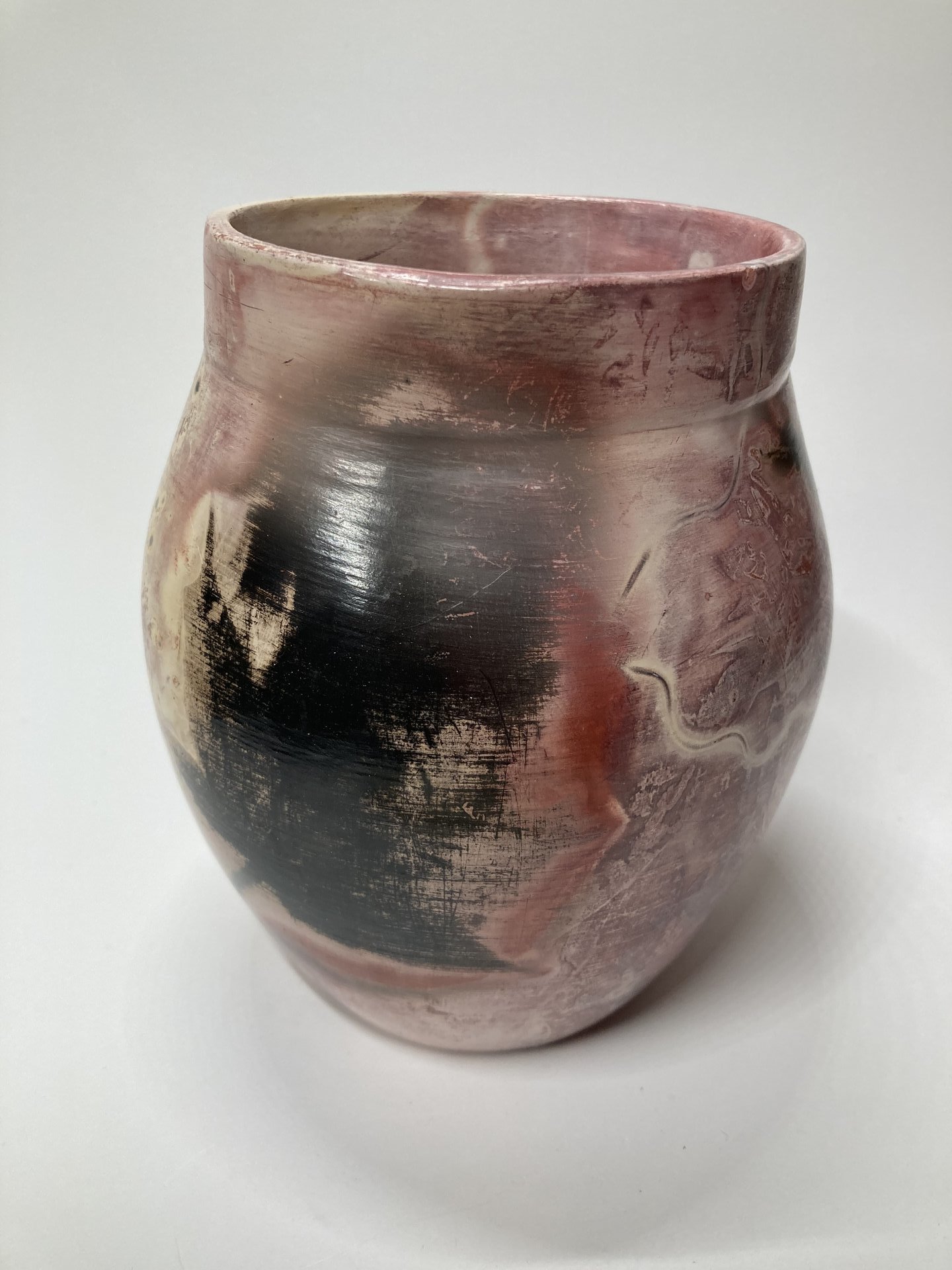Saggar Fired Decorative Vase