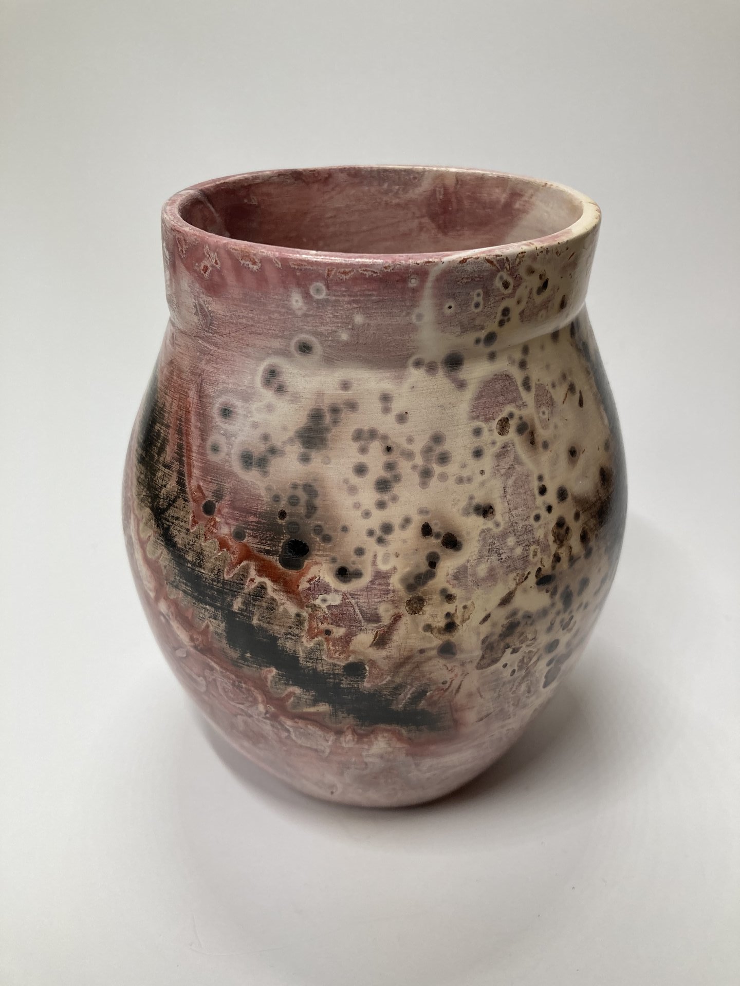 Saggar Fired Decorative Vase