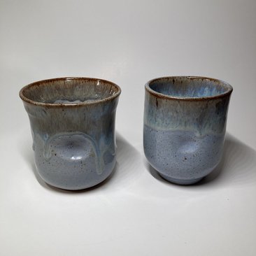 Blue and Honey Handle-less mug