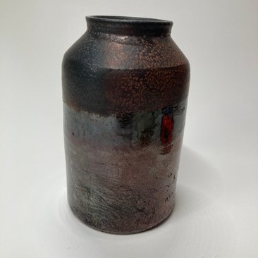 Handmade ceramic vase - Raku fired