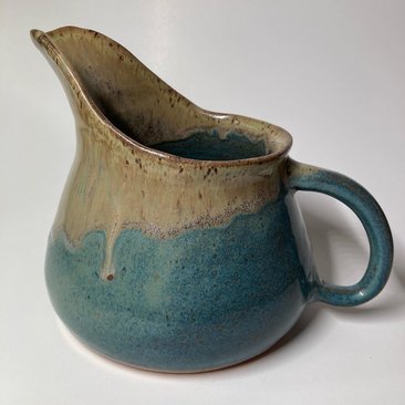 Small handmade ceramic pitcher