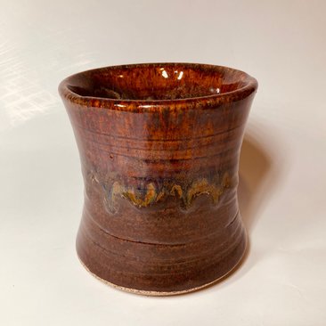 Large Handle-less Red Mug