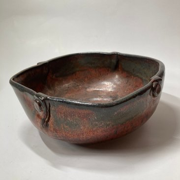 Hand-made Ceramic Copper Bowl