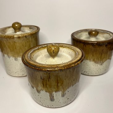 Hand-made Ceramic Lidded Jars