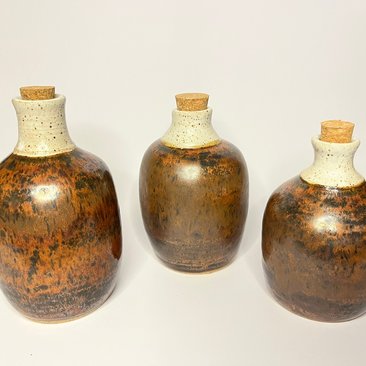 Hand-made Ceramic Copper Bottle
