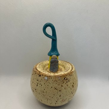 Handmade Gnome Lidded Jar