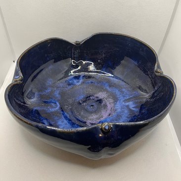 Handmade Purple Serving Bowl
