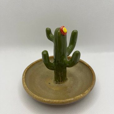Handmade Ceramic Cactus Ring Holder