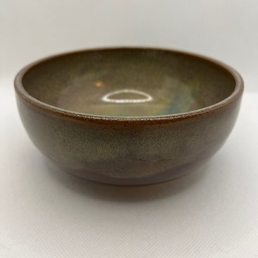 Handmade Multi-colored Earthy Ceramic Bowl