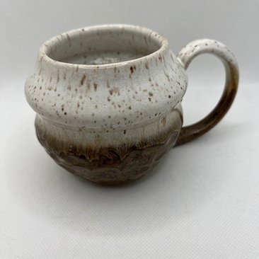 Carved White and Honey Mug