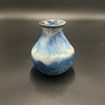 Handmade Blue and White Ceramic Bud Vase