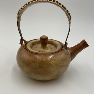Handmade Golden Brown Ceramic Tea Set