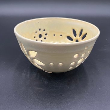 Hand-made Yellow Berry Bowl and Plate