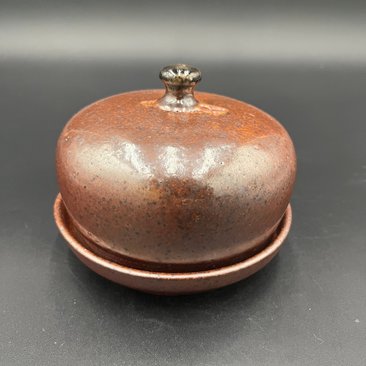 Handmade Wood fired Rustic Ceramic Butter Dish