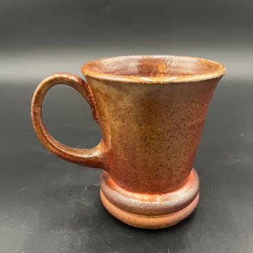 Wood fired Earthy Rolled Bottom Mug - handmade