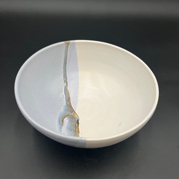 Handmade Blue and White Beach Inspired Ceramic Bowl