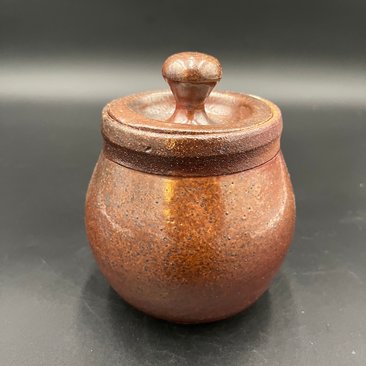 Hand-made Ceramic Woodfired Large Lidded Jar