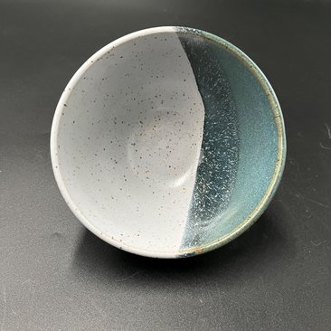 Handmade Small Blue Ceramic Bowl