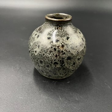 Handmade Black and White Ceramic Bud Vase