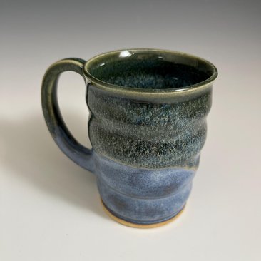 Handmade Ceramic Blue Green Mug