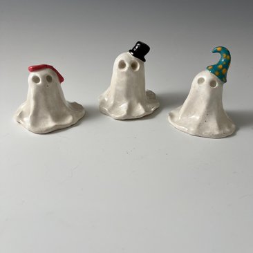 Assorted Ceramic Ghosts - Hand sculpted