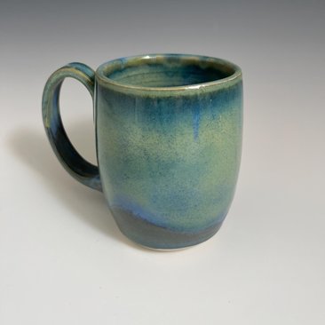 Handmade Ceramic Blue Green Mug