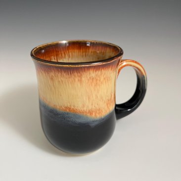 Handmade Ceramic Golden Black Mug