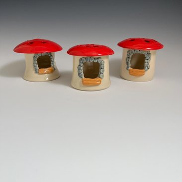 Handmade Ceramic Mushroom Luminary