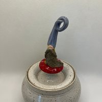 Handmade Gnome Lidded Jar