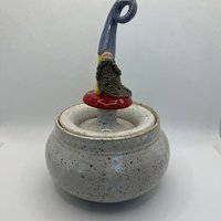 Handmade Gnome Lidded Jar
