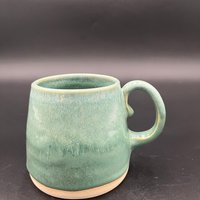 Handmade Agave Green Ceramic Mug