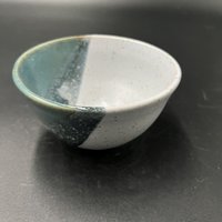 Handmade Small Blue Ceramic Bowl
