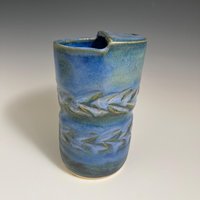 Handmade Ceramic Blue Green Travel Mug