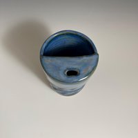 Handmade Ceramic Blue Green Travel Mug
