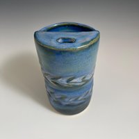 Handmade Ceramic Blue Green Travel Mug